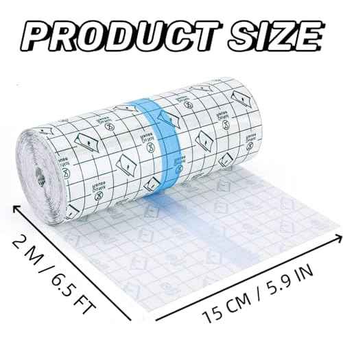 ANAMPION Tattoo Aftercare Waterproof Bandages 6"x2 Yard Second Skin Bandage Tattoo Cover Up Tape for Faster Tattoo Healing Recovery and Skin Care Protection Waterproof Bandage Transparent Film