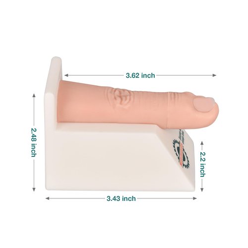 MedEduQuest Ingrown Nail Trainer Kit with Base, Ingrown Nail Simulator for Medical Education, Wound Care Training Model
