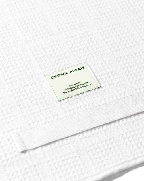 CROWN AFFAIR - The Towel - Special Microfiber Hair Towel, Oversized for Optimal Drying, White
