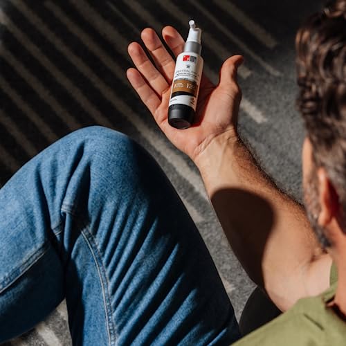 DS Labs Spectral Men's & Spectral Booster, Hair Density Serum - Leave-In, Strengthening, Thickening, Minimize Shedding, 60mL, Packaging May Vary