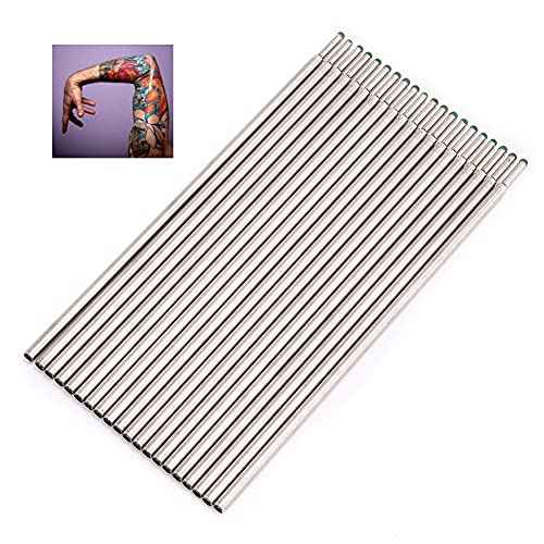 20pcs Tattoo Skin Marking Pen, Tattoo Markers for Skin, Tattoo Piercing Skin Surfer Cores Microblading Marking Pen Refill Accessory(Green)