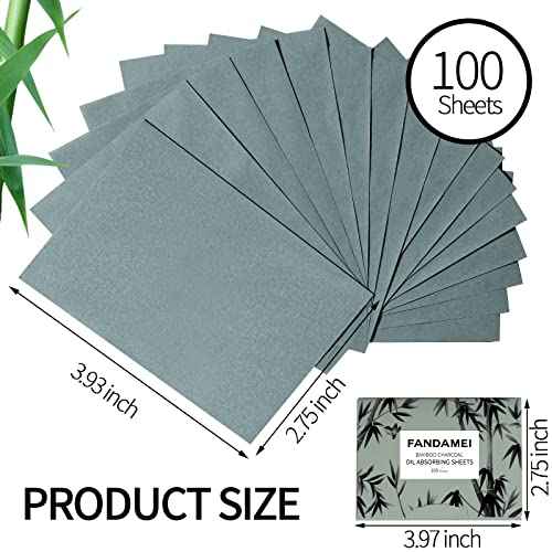 FANDAMEI 600 Counts Oil Blotting Sheets For Face, Blotting Paper for Oily Skin, Oil Control Film, Oil Absorbing Sheets For Face, Oil Absorbing Tissues, Oil Blotting Papers