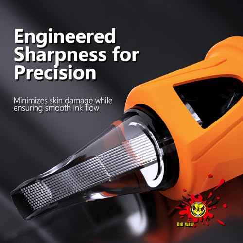 BIGWASP Energy Tattoo Cartridge Needles 50pcs Assorted Finger Ledge Tattoo Needle Round Liner 0.35mm Mixed #12 Standard RL (3RL 5RL 7RL 9RL 11RL) for Rotary Tattoo Machine