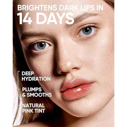 Hydrating Brightening Lip Serum, Smooth Tinted Lip Stain, Plumping Lip Gloss with Polypeptide Squalane, Moisturizing Balms, Brighten Dark Lips, Korean Beauty Makeup (06 Cherry Red)