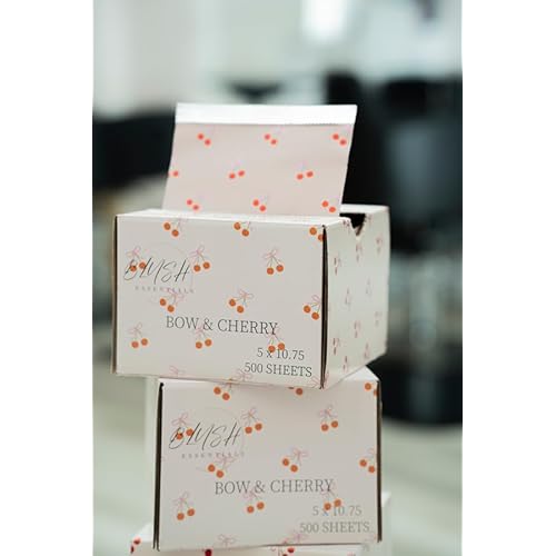 Bow&Cherry Design Hair Foils - Salon Foils for Coloring - Aluminum Foil Sheets for Hair - 5"x10.75" - 500 Sheets - Professional Hair Foils for Highlighting and Salon Use