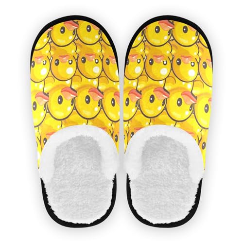 Boccsty Yellow Duck Spa Slippers Christmas House Slipper Indoor Outdoor Halloween Home Shoes for Men Woman