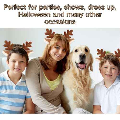 DaliDali Deer Antlers headband, Reindeer Antlers Headband, Christmas Headbands for Women Reindeer Ears, Fashion Hairband for Adult Beauty Makeup Face Washing