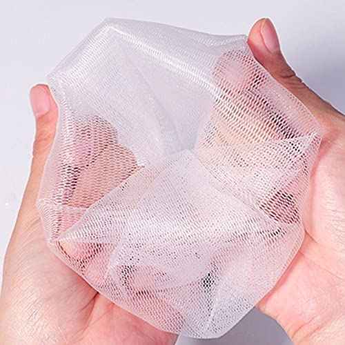 10Pcs Soap Foaming Net, Bath Washing Tools Massager Foaming Net Soft Brush Bubble Helper Mesh Nets Soap for Skin Care and Face Wash(2)