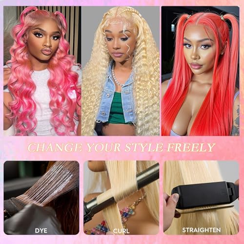 613 Bundles Human Hair Body Wave Blonde Bundles Human Hair 22 Inch 100% Unprocessed 12A Brazilian Virgin Raw Weave Bundles Human hair Blonde Bundle Body Wave Extensions for Women
