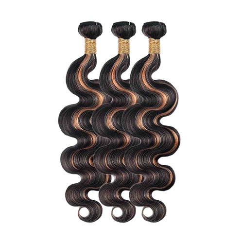 20 20 20 Inch Ombre Bundles P1B30 Body Wave Human Hair Bundle Two Tone Black Mixed With Color 30 Body Wave Bundle Fridnae Hair 1B30 Highlight Brown Bundles