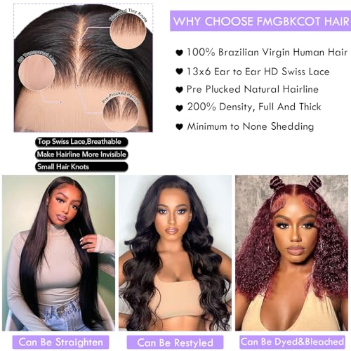 20 Inch Deep Wave Lace Front Wigs Human Hair 13x6 HD Lace Front Wigs Human Hair Deep Wave Wig Glueless Wigs Pre Plucked Deep Curly Wig for Women