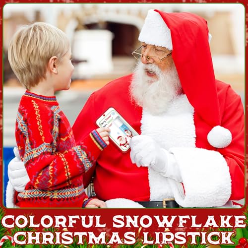 100 Pack Christmas Lip Balms Bulk Christmas Party Gifts Favors Stocking Stuffers Holiday Lip Balms Employee Staff Team Appreciation Gifts Thank You for Teacher Coworkers (Cute)