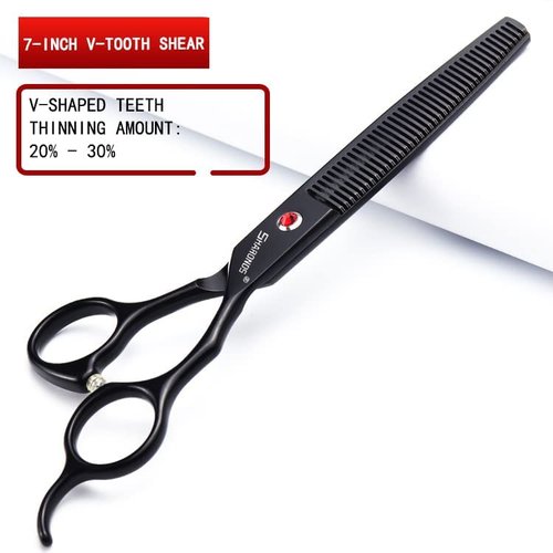 6/7 Inch Hairdressing Scissors Set Barber Shop Hair Scissors Styling Tools (7-inch 3pc)