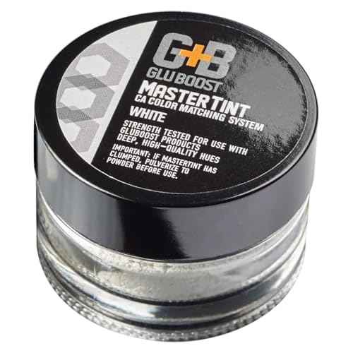 GluBoost MasterTint Jars ? Long-Lasting Color Additives for Perfect Color Matching ? Works with MasterGlu & Fill n¡¯ Finish Pro ? No Solvent Needed - White