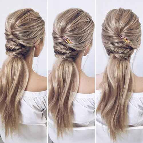 6 Pcs French Hair Side Combs Small Decorative French Twist Hair Styling Accessories, Strong Hold Hair Comb Clips for Women (Black,Tortoise Shell, Acetate)