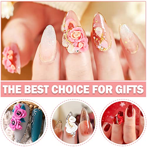 12 Colors Sculpture Painting Set, 3D Nail Art Set with Carved Painting Pen, Salon Creative DIY Gel Nails