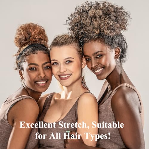 4 Pack 100% Mulberry Silk Scrunchies, Soft Silk Hair Ties for Hair No Damag Scrunchies Christmas Stocking Stuffers Gifts for Women Girls