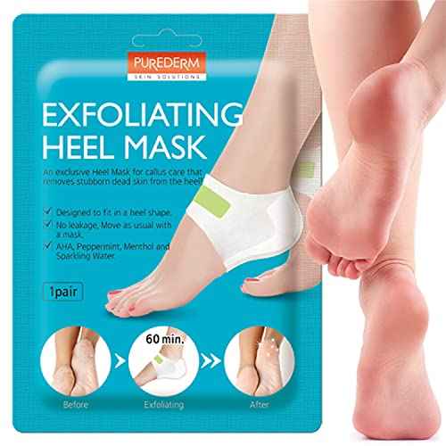 Purederm Exfoliating Heel Mask (1 Pair) ? Heel Peeling masks gently remove calluses from your heel