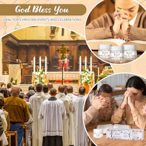 4 Pcs Christian Lip Sleeping Mask Set - God Bless You Religious Gift - Overnight Lips Balm Deep Hydrating for Women, Friends, Teacher, Worker, Employee - Christmas