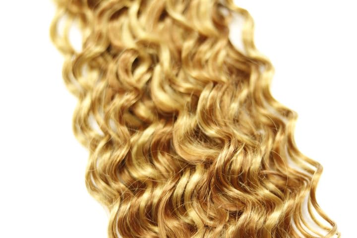 30 Inch P27/30 Human Hair Color #30 Deep Wave Bundles Peruvian Virgin Hair - Two Tone Honey Blonde Mixed With Brown - Double Weft Hair Weave