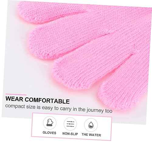2pcs Quick Drying Five-Finger Hair Drying Gloves Super Absorbent Water Wipe Gloves for Boys and Girls Quick Absorption Lightweight and Compact Design for Travel