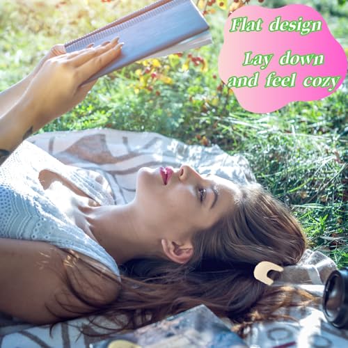 6PCS Flat Hair Clips for Women, French Design Flat Hair Claws, Secure Hold Inner Teeth Hair Claw Clips, Strong Hold No Slip Hair Barrettes For Lying Down Holiday Christmas Gifts