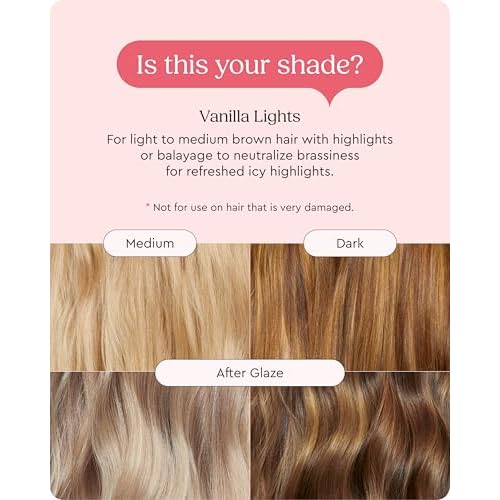 Glaze Supergloss Color Conditioning Gloss ? Hydrating Semi-Permanent Color Hair Gloss & Shine Boost ? Color Depositing Mask - Vegan, Cruelty-Free ? 6.4 Fl Oz - Vanilla Lights - Cool Blue Toner