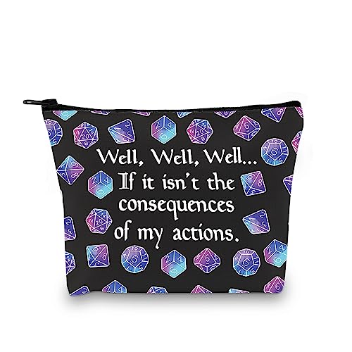DandD Gift Role Playing Games Gift Dice Pouch DandD Accessory Pouch Bag Games Makeup Bag for RPG Gamer