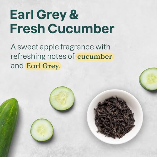 ATTITUDE Body Wash, EWG Verified Shower Gel, Dermatologically Tested, Plant and Mineral-Based, Vegan Personal Care Products, Earl Grey & Fresh Cucumber Scent, 16 Fl Oz (Pack of 6)