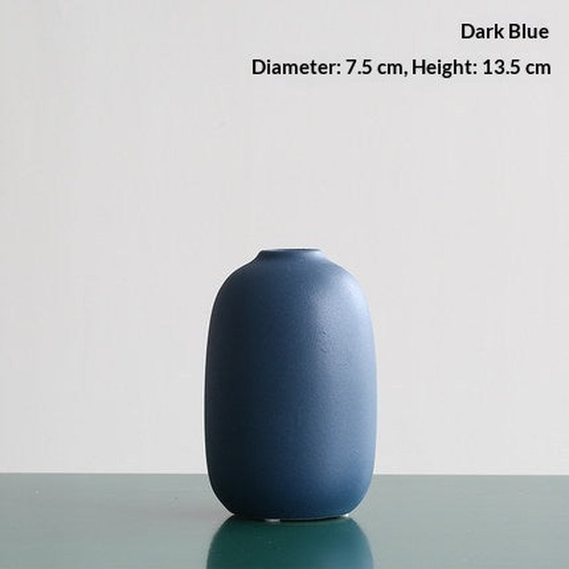 Nordic Style Ceramic Vase - Morandi Tones, Creative Home Decor