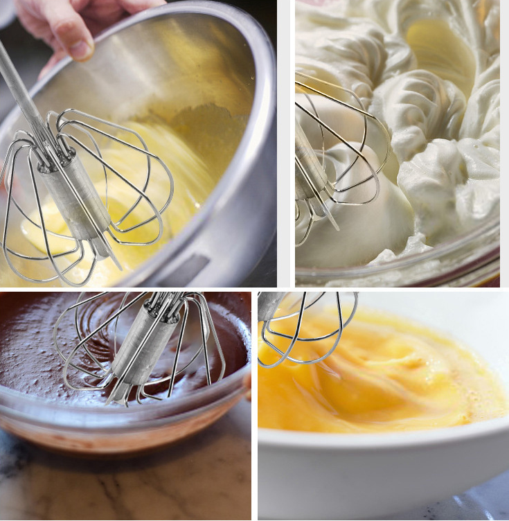 Stainless Steel Egg Beater Handheld Kitchen Tool - Semi Automatic, Easy to Use