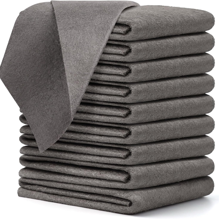 Microfiber Cleaning Cloths Set - Reusable Streak-Free Glass & Surface Wipes