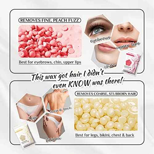 KOTAMU Wax Kit Pink Digital Hair Removal Waxing Kit for Women & Men Hot Wax Warmer Pot for Face, Eyebrow, Body, Brazilian, Bikini, Sensitive Skin Waxing Machine with 25 Accessories for Home Salon