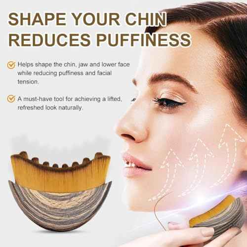2025 New Lymphatic Contour Face Brush, Contour Face Brush for Lymphatic Drainage, Ergonomically Designed to Fit The Skin Precisely