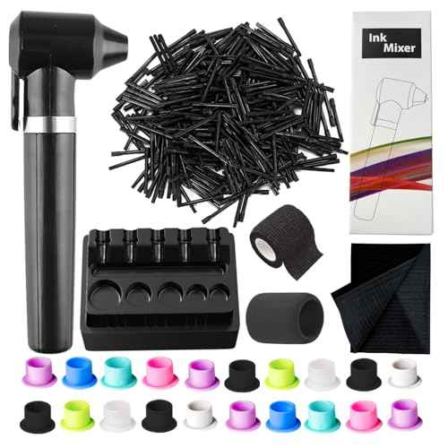 Ink Mixer Kit Tattoo Ink Electric Mixer 125 Pieces Set Tattoo Mixing Kit Specially Designed for Tattoo Artists and Artisans