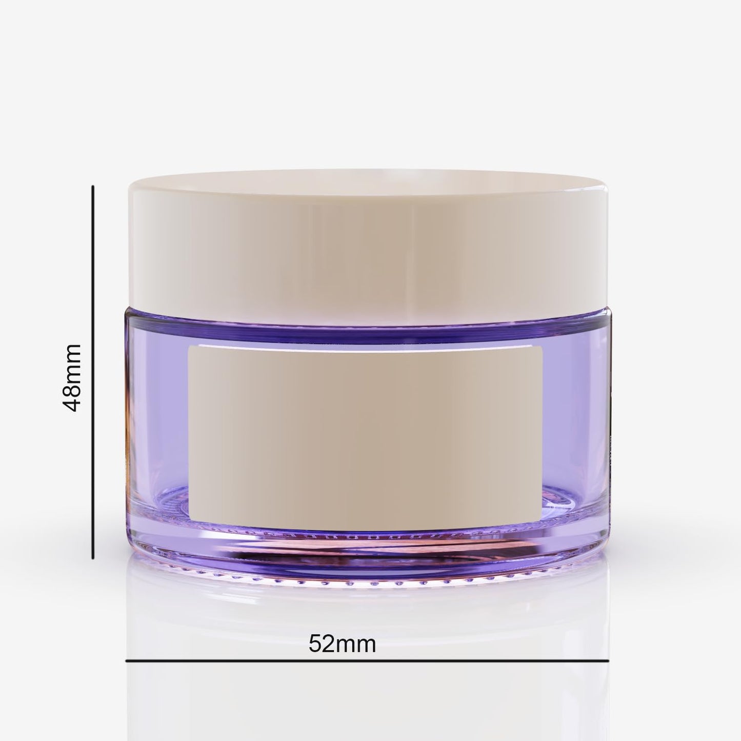 48Pack 1 oz, Small Colored Glass Cosmetic Candle Jars with White Lids, Empty Refillable Travel Container For Cream,Lotions, Powders,Salves,Slime Storage,With Lables And Inner Liners (48, mixed)