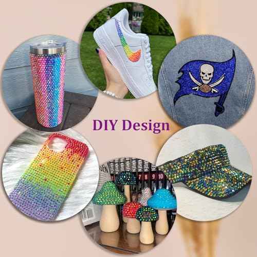 32000Pcs Resin Rhinestones with Tweezers for Bedazzling, Multicolor 3mm Crystal with 3Pcs 10ml B7000 Jewelry Glue for Bedazzled Nail Art Crafting Makeup