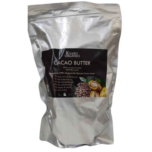 Kyabo 100% Pure and All Natural Cocoa Butter - 3lb - Food Grade - great for making lip balm, cream, hair products, candle, hair removal and craft projects - Made with Organic Cacao