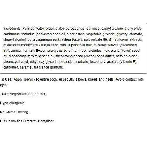 Alba Botanica Kukui Nut Body Cream 6.5 Ounce (180 grams) Cream