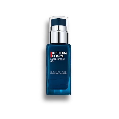 Biotherm Homme Force Supreme Gel, a Revitalizing & Anti-Aging Gel Cream for Men with Pro-Xylane and Blue Algae for Firmer Skin and Suppler Skin, Anti-Aging Skincare, 1.7 Fl. Oz.