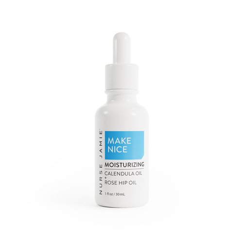 Nurse Jamie Make Nice Moisturizing Oil – Hydrating Botanical Face Oil with Calendula & Rosehip for Dewy, Glowing Skin (30 mL)