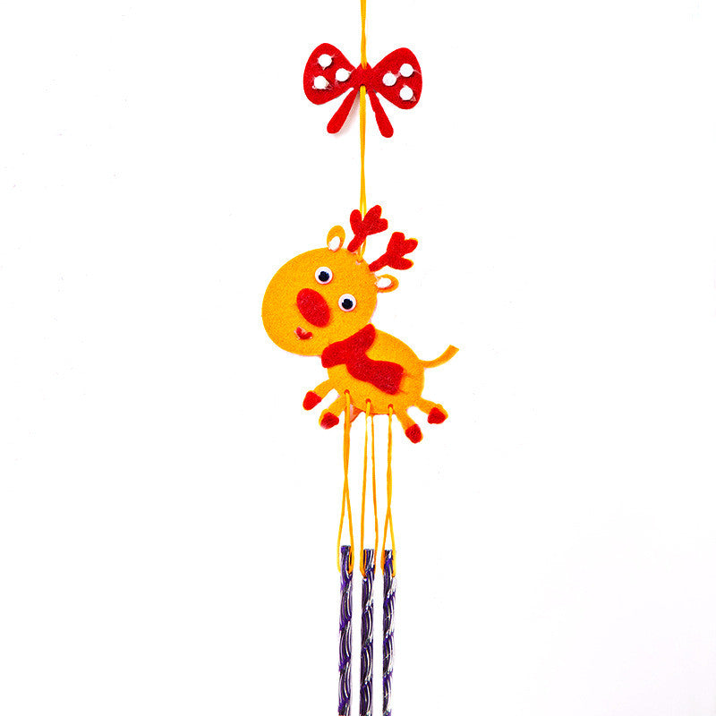 Christmas Wind Chime Decoration Pendant Nonwoven Festive Outdoor Decor