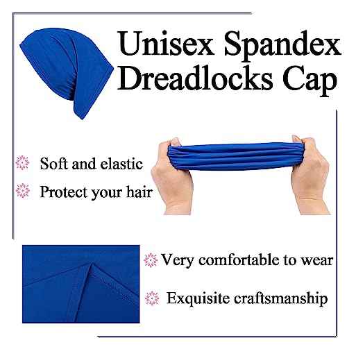 Leeven Sleep Shower Cap mens bonnet Long Hair Dread Loc Cap Long Braid Cap Elastic Dreadlock Tube for Men Woman