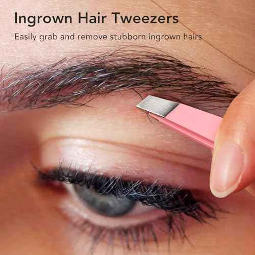 Litbear 6 Pcs Blackhead Remover Tools,Pimple Popper Tool Kit,Blackhead Pimple Comedones Extractor,Acne Tools Extractor kit, Scraper for Face Nose Deep Cleansing with Leather Case