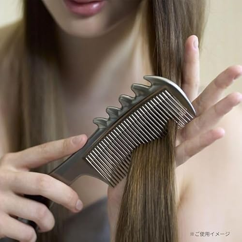 LOVE CHROME PG SCALP-GUASHA PREMIUM BLACK/Japanese artisan hair comb