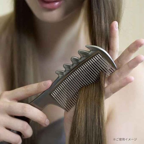 LOVE CHROME PG SCALP-GUASHA PREMIUM BLACK/Japanese artisan hair comb
