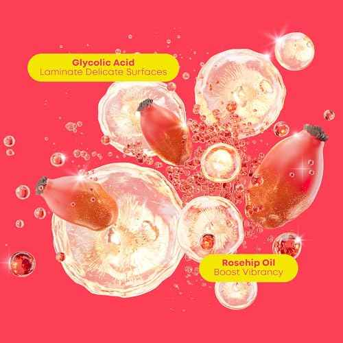 Matrix Glow Mania Leave In Conditioner - Glow Gatekeeper, Enhances Shine and Preserves Color Vibrancy with Heat Protection, Glycolic Acid & Rosehip Oil, For Dull & Color-Treated Hair, 8.5 Fl Oz