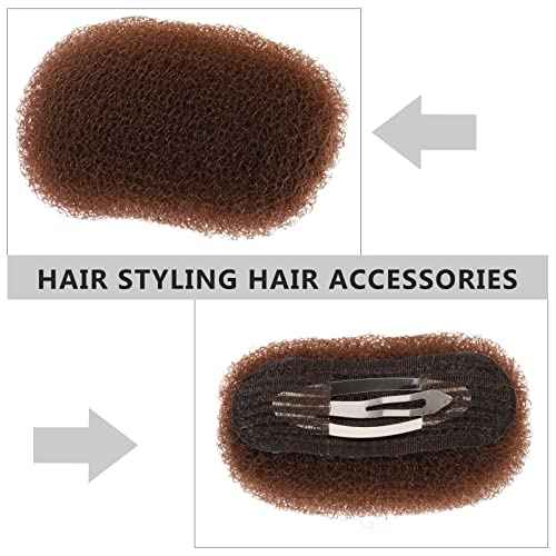 Beaupretty 3pcs Volume Bump Up Hair Sponge Inserts and Puff Cushion Clips - Hair Styling Tools for Women Girls