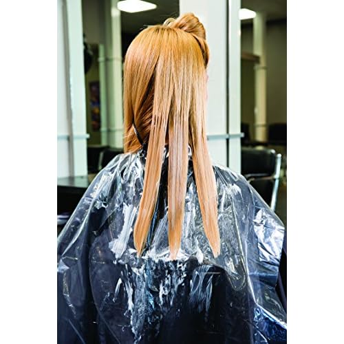 FRAMAR Backwards Bib Disposable Hair Cutting Capes Salon, Protects Clients, Disposable Salon Capes & Chair, Hair Dye Cape, Barber Cape ? 50 bibs