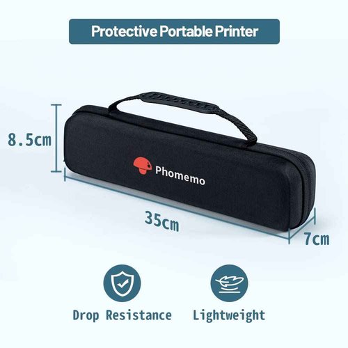 Phomemo M08F Wireless Tattoo Stencil Printer Pink & Case, Bluetooth Wireless Inkless Printer Compatible with Mobile & Laptop for Home Office